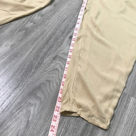 FREE PEOPLE WOMENS PANT CREPE IVORY LOUNGE RELAX FIT HAREM SMALL - Picture 4 of 8